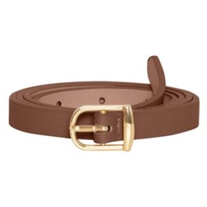 Cintura sottile fibbia oro