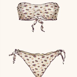 Bikini MEFUI frufru fascia fiorellini