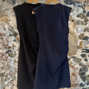 Abito con drappeggio punto Milano