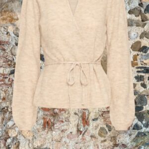 Cardigan con cinturina mohair