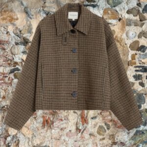 Cappotto corto pied-de-poule