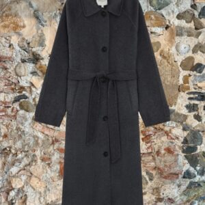 Cappotto lungo antracite