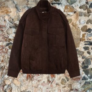 Bomber in suède cioccolato