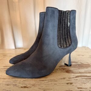 Stivaletti camoscio grigio perla Gielle