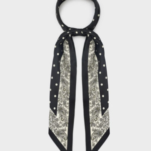 Foulard pois black & white